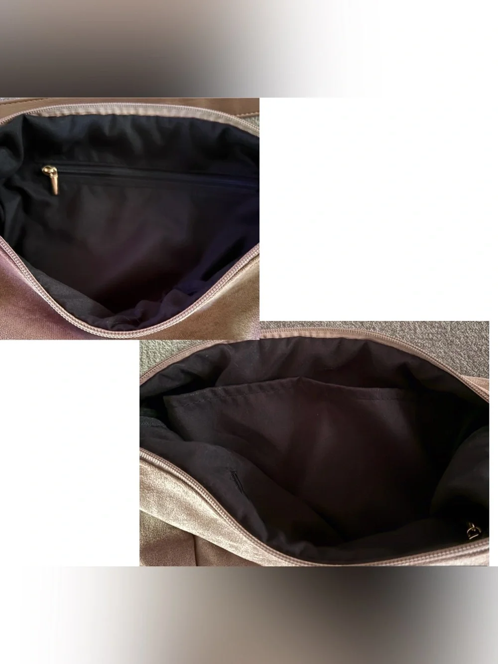 Princess Polly taupe faux suede crescent bag